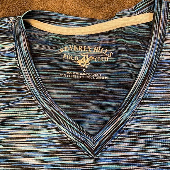 Beverly Hills Polo Club BNWT athletic form-fitted t-shirt size S - Picture 2 of 5